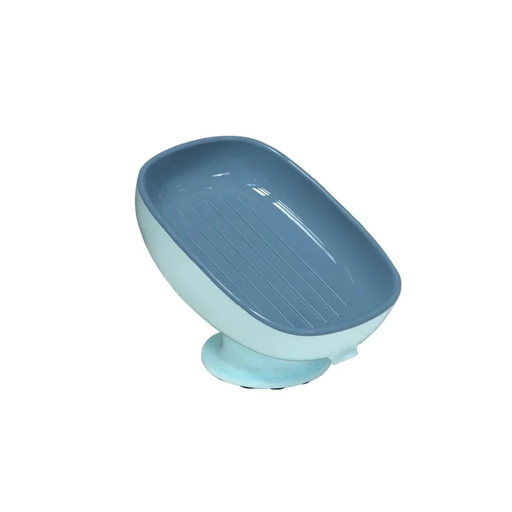 1pc Super Suction Cup Soap Dish Bathroom Portable Soap Dishes Holder Self Draining Soap Box For Bathroom Soap Holder Accessories