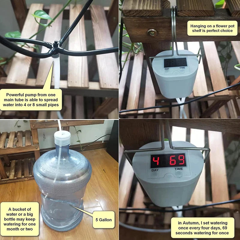 Automatic Watering Pump Controller Intelligent Flowers Plants Sprinkler Drip Irrigation Device Pump Timer System Garden Tools