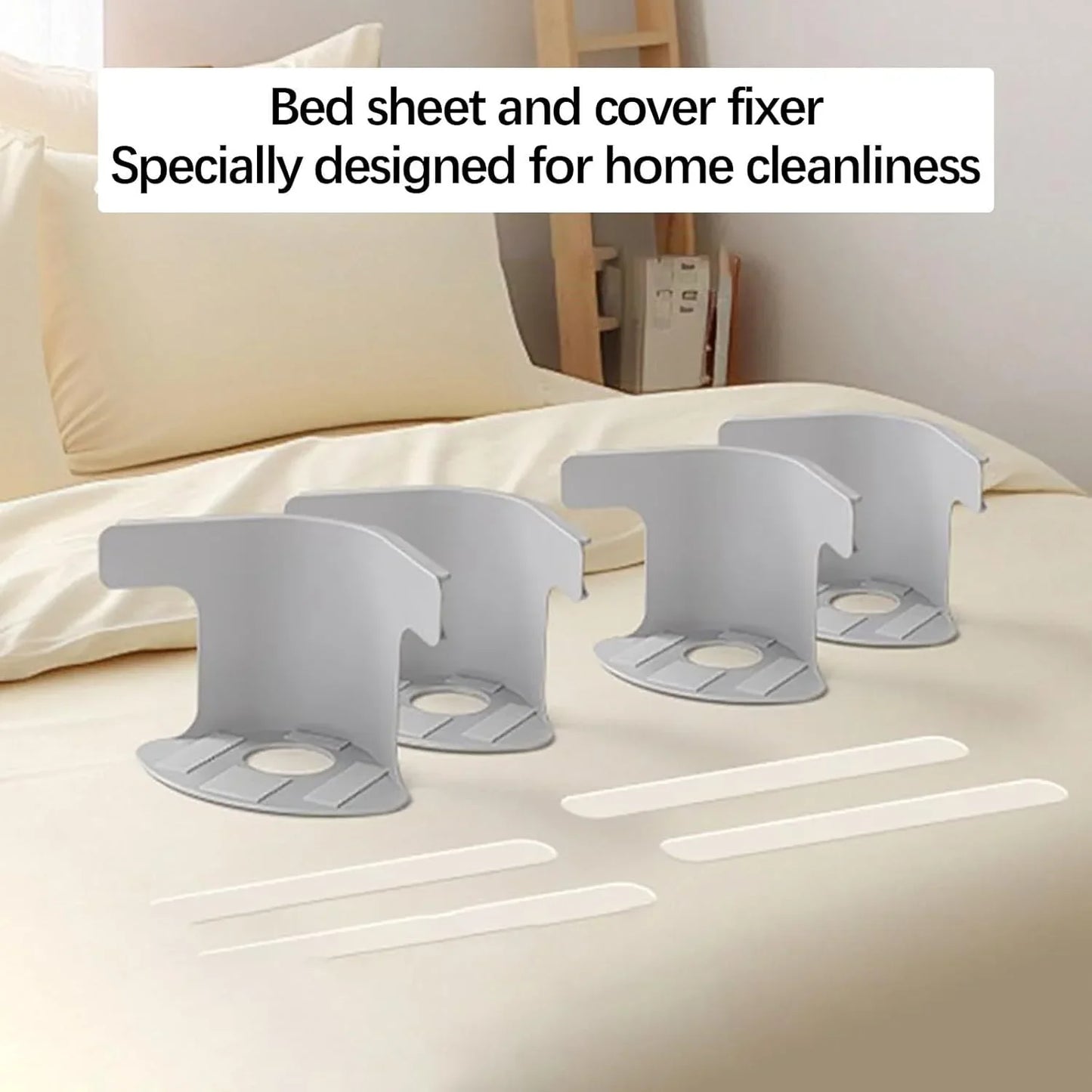 8/4Pcs Heavy Duty Bedsheet Corner Tightener Clips High-quality Materials Durable and Reliable Bed Sheet Grippers for Protectors