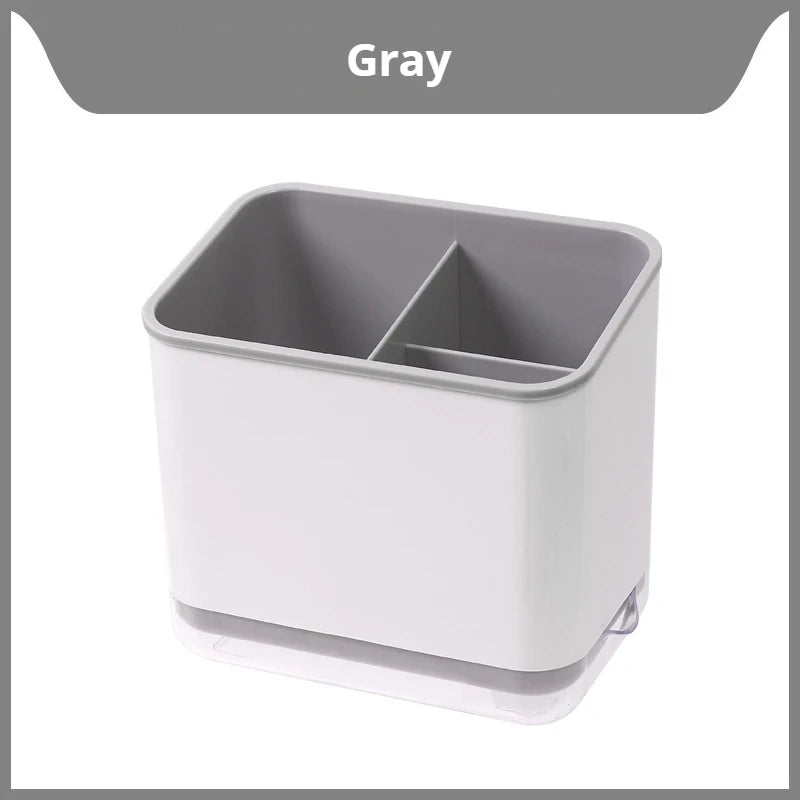 1pc Multifunctional Kitchen Utensil Holder-Space-Saving Chopsticks & Spoon Cage with Draining Storage Tube for Easy Organization