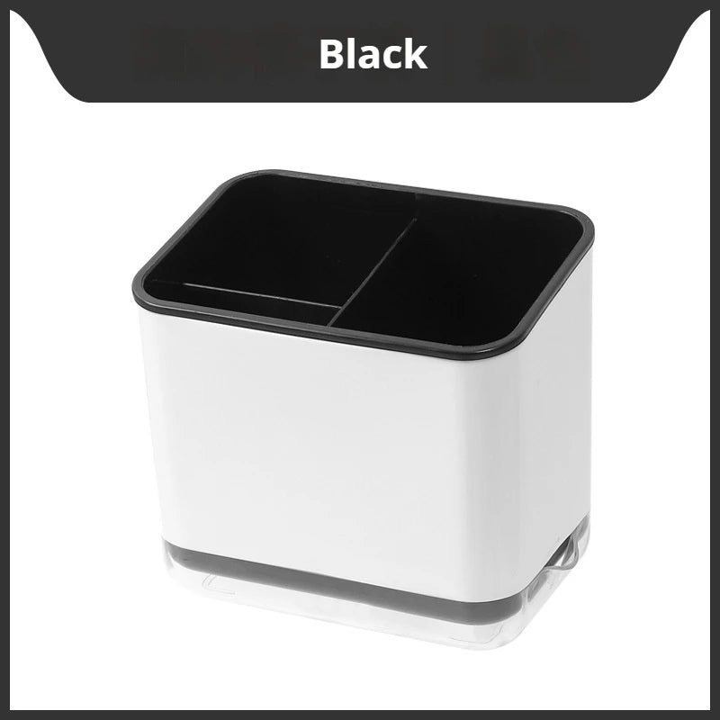 1pc Multifunctional Kitchen Utensil Holder-Space-Saving Chopsticks & Spoon Cage with Draining Storage Tube for Easy Organization